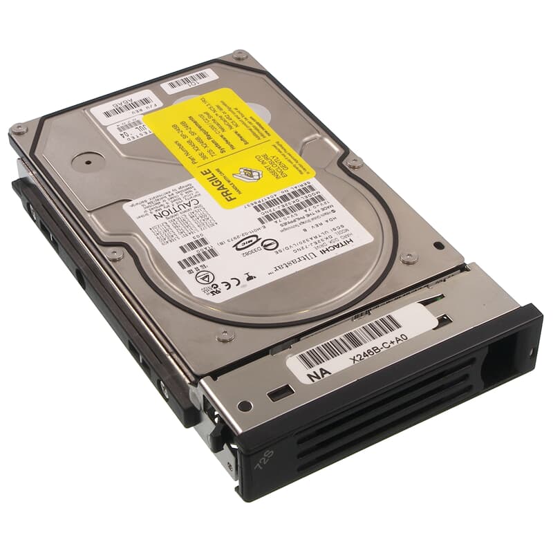 NetApp SCSI Festplatte 72GB 10k U320 SCA2 LFF X246B GEKKO