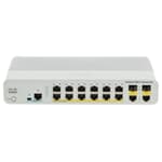 Cisco Switch Catalyst 2960C 8x 100Mbit PoE 2x SFP/RJ45 1GbE Uplink Combo Ports - WS-C2960C-12PC-L