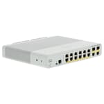 Cisco Switch Catalyst 2960C 8x 100Mbit PoE 2x SFP/RJ45 1GbE Uplink Combo Ports - WS-C2960C-12PC-L