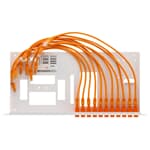 Rackmount.IT Rack Mount Kit 1U für Fortinet FortiGate 60E 61E 60F 61F 70F 71F 70G 71G - RM-FR-T10