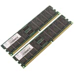 Nanya DDR-RAM 1GB Kit 2x512MB PC2100R ECC CL2.5 - NT512D72S4PB0GU-75B