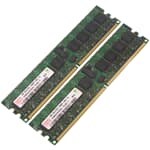 Hynix DDR2-RAM 2GB Kit 2x1GB PC2-5300P ECC 1R - HYMP512P72BP4-Y5