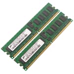 Micron DDR2-RAM 1GB Kit 2x512MB PC2-3200R ECC 1R - MT18HTF6472Y-40EB2