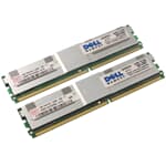 Dell DDR2-RAM 2GB Kit 2x1GB PC2-5300F ECC 1R - SNP9F030CK2/2G
