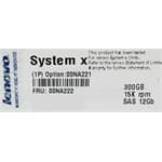 Lenovo SAS Hard Drive 300GB 15k SAS 12G SFF - 00NA222 00NA221