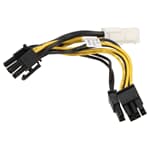 Supermicro GPU Power Cable 8-pin to 2x 6+2 pin 5cm - CBL-PWEX-1040