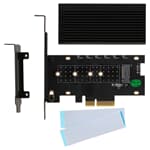 ICY BOX PCIe extension card for M.2 M-key NVMe SSD PCIe 4.0 x4 IB-PCI208-HS NEU