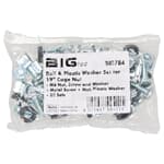 BIGtec Käfigmuttern Schrauben-Set 19" 20x M6 BIG784 NEU