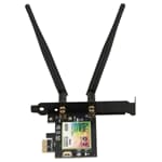 Ubit AX200 W-Lan Karte 802.11 ac/ax WiFi 6 Bluetooth 5,0 PCIe x1