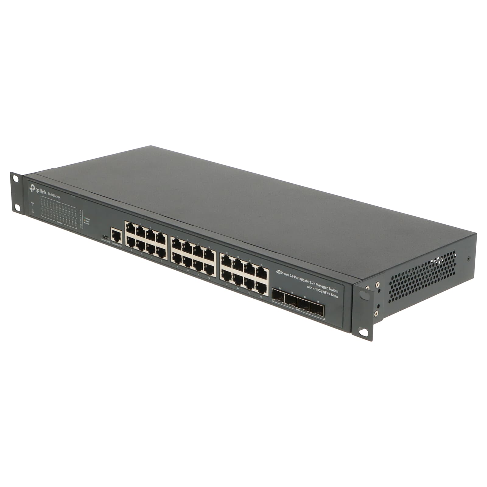 tp-link JetStream L2+ Managed Switch 24x 1GbE RJ45 4x 10GbE SFP+ - TL ...