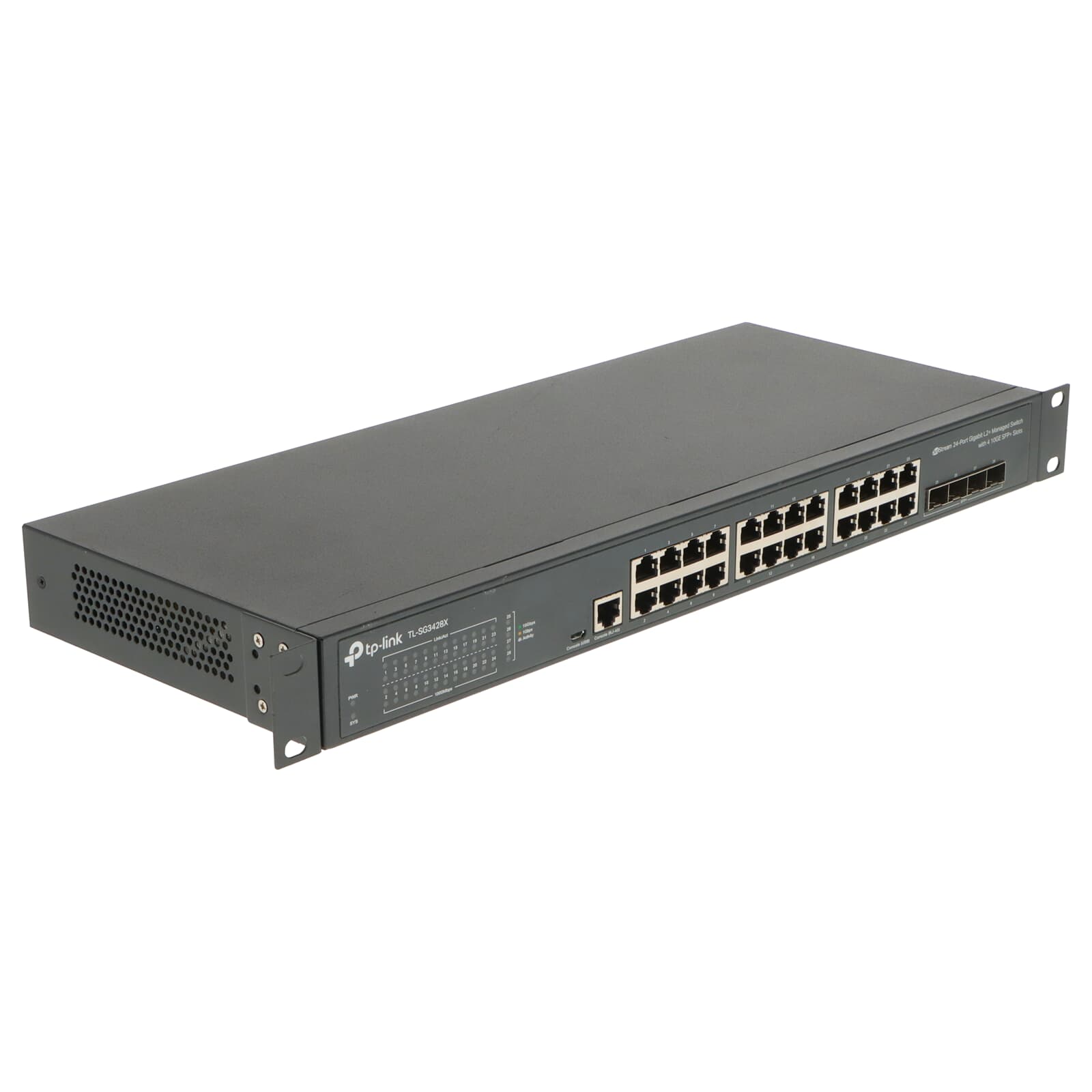 tp-link JetStream L2+ Managed Switch 24x 1GbE RJ45 4x 10GbE SFP+ - TL ...