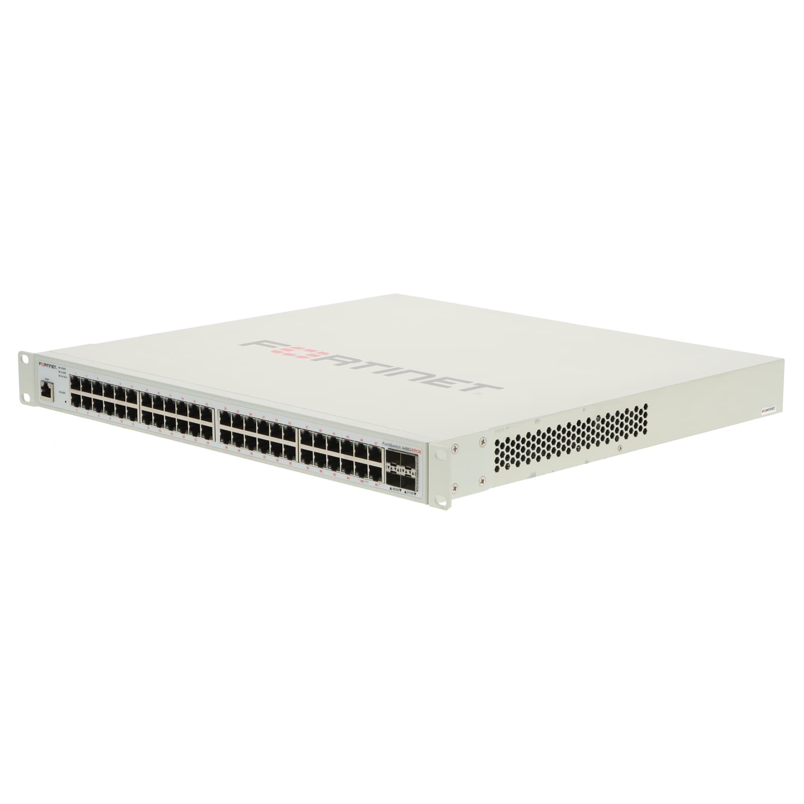 Fortinet FortiSwitch 448D-FPOE 48x 1GbE PoE+ 4x 10GbE SFP+ - FS-448D ...