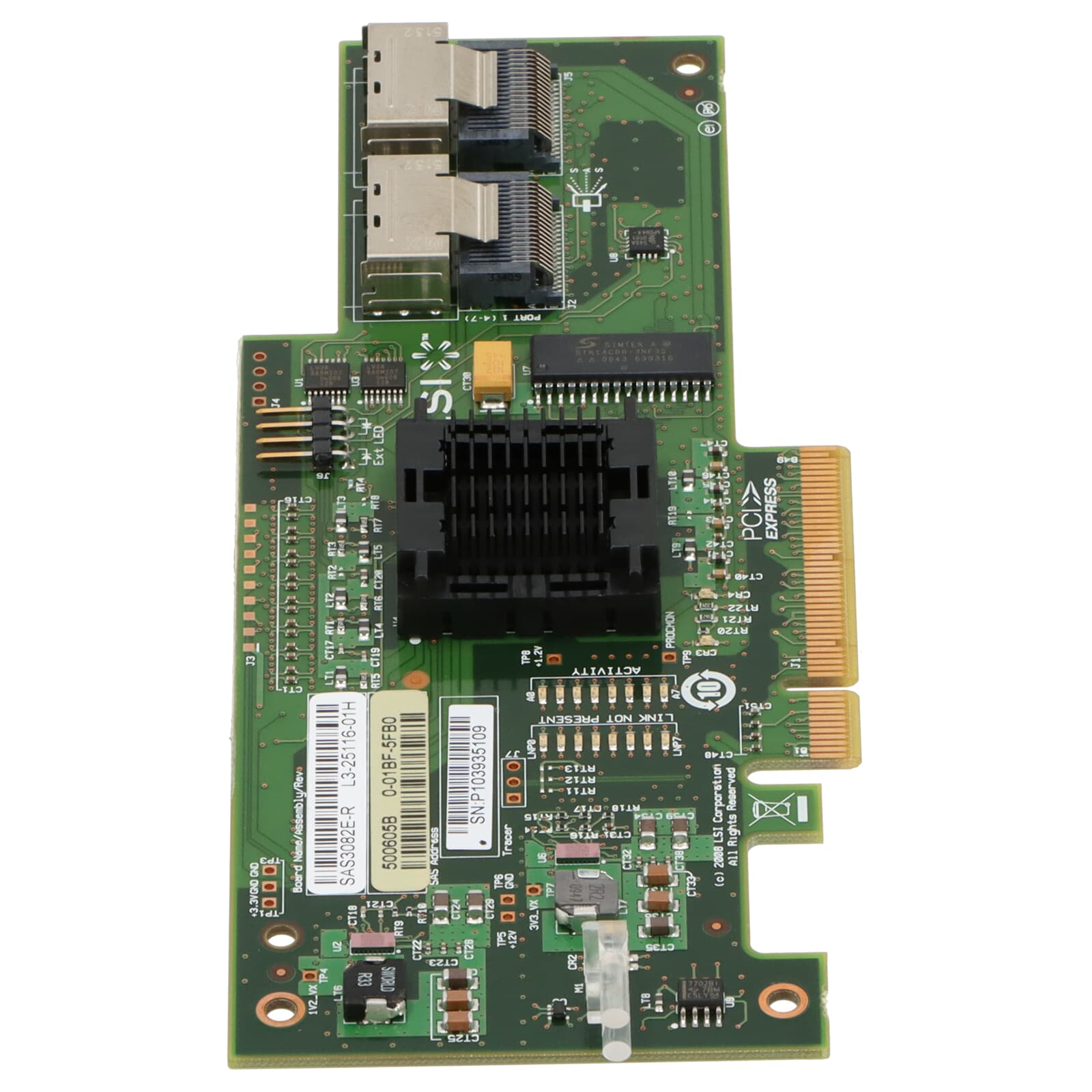 IBM ServeRAID-BR10i 8-CH SAS-SATA2 PCI-E - 44E8690 | GEKKO