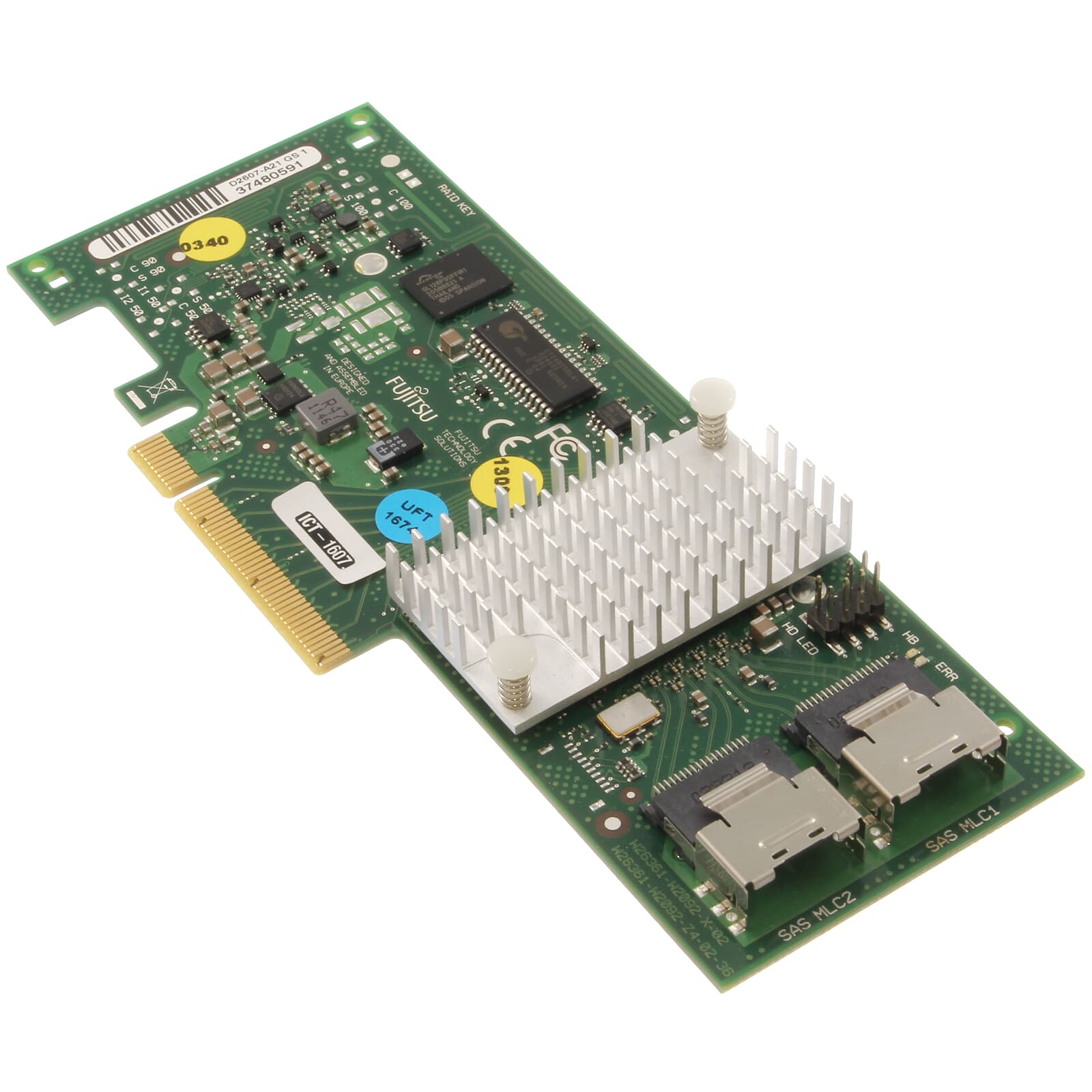 Fujitsu RAID-Controller 2-CH SAS PCIe x8 - D2607-A21