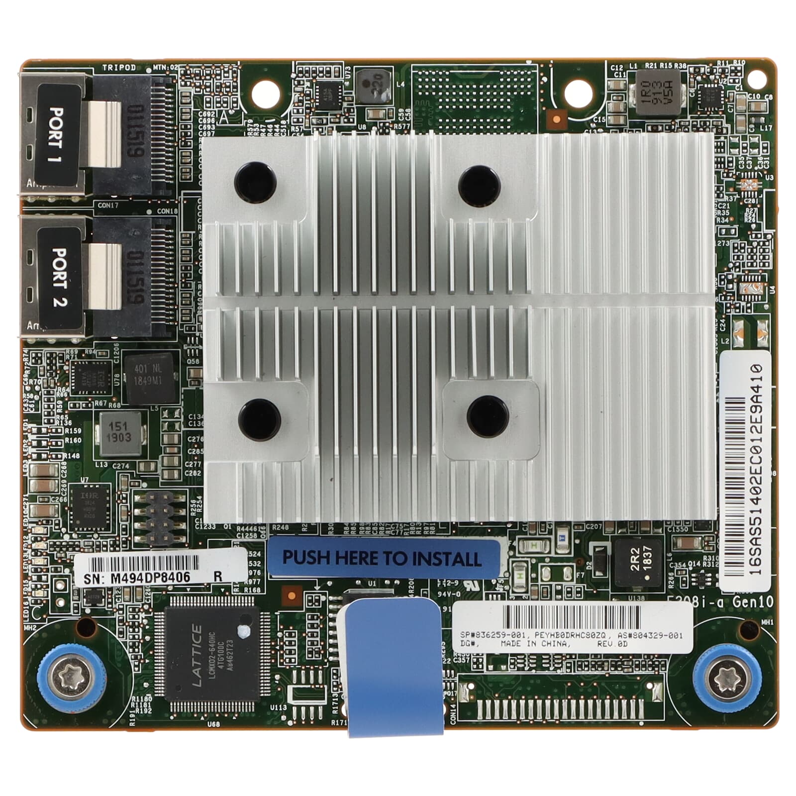 thumbnail image 2 of HP 836259-001 HPe Smart Array E208i-a SAS Controller - Used, 60-Day Warranty 2 of 4