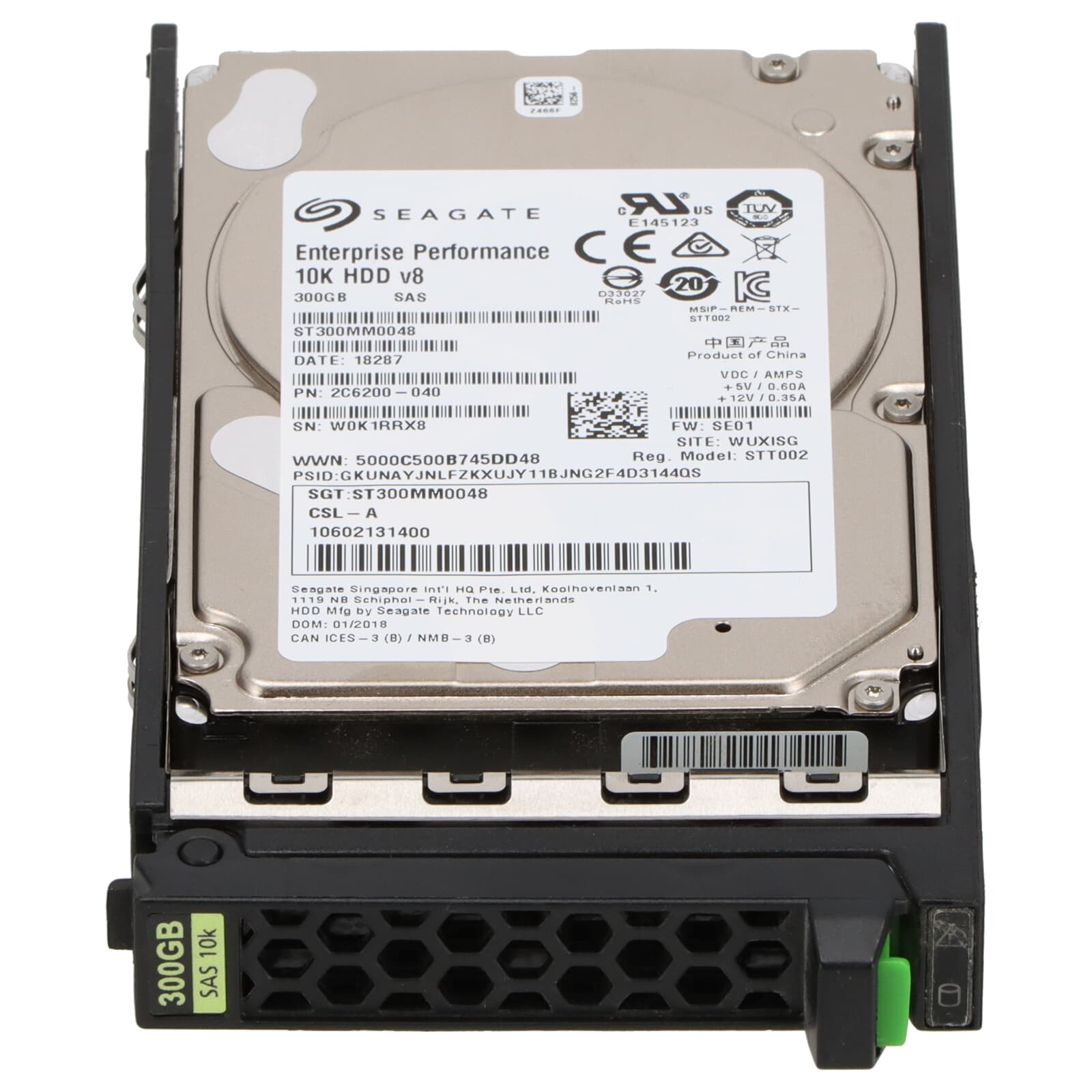 Fujitsu SAS Festplatte 300GB 10k SAS 12G SFF - SGT:ST300MM0048 