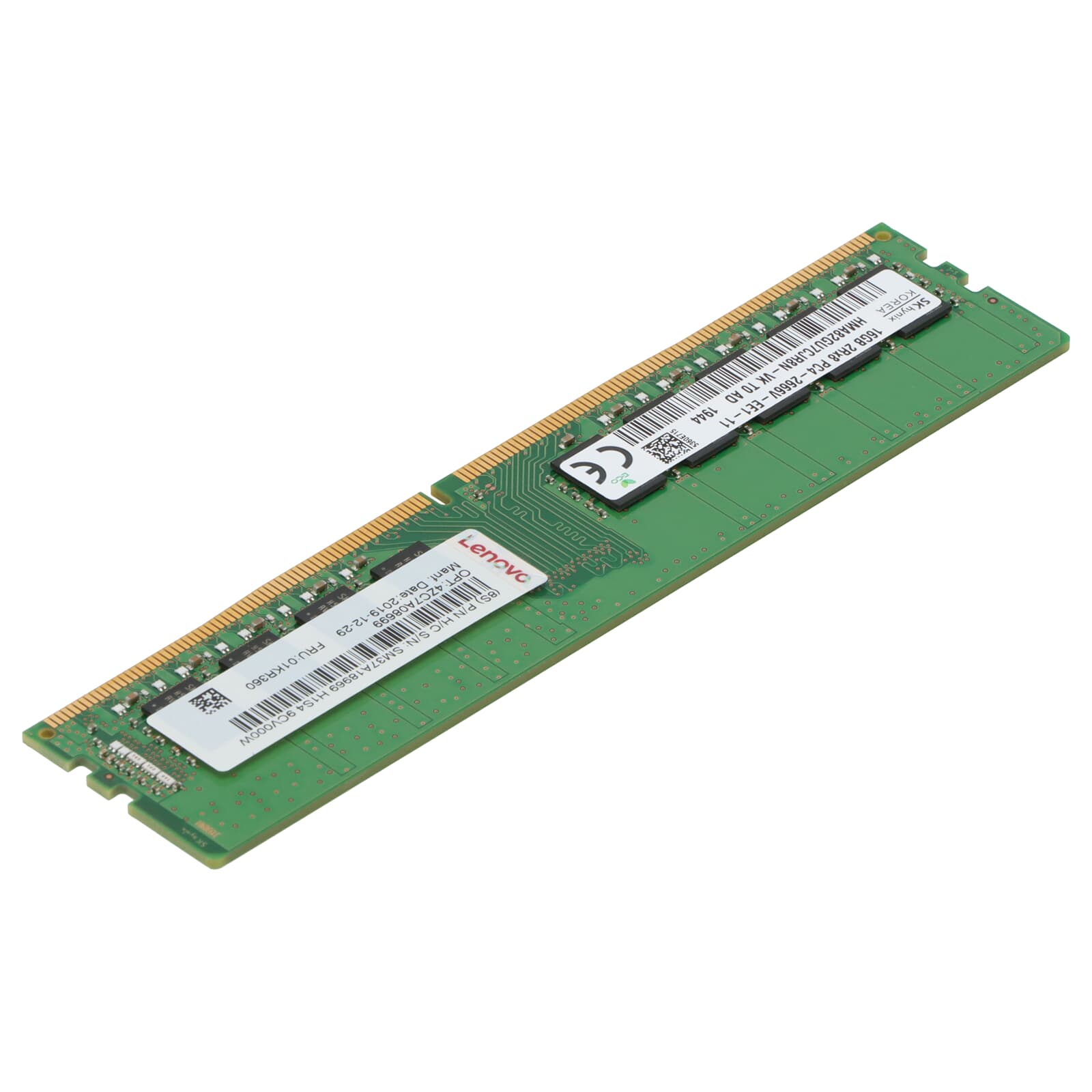Lenovo DDR4 RAM 16GB PC4-2666V ECC UDIMM 2R 01KR360 4ZC7A08699 