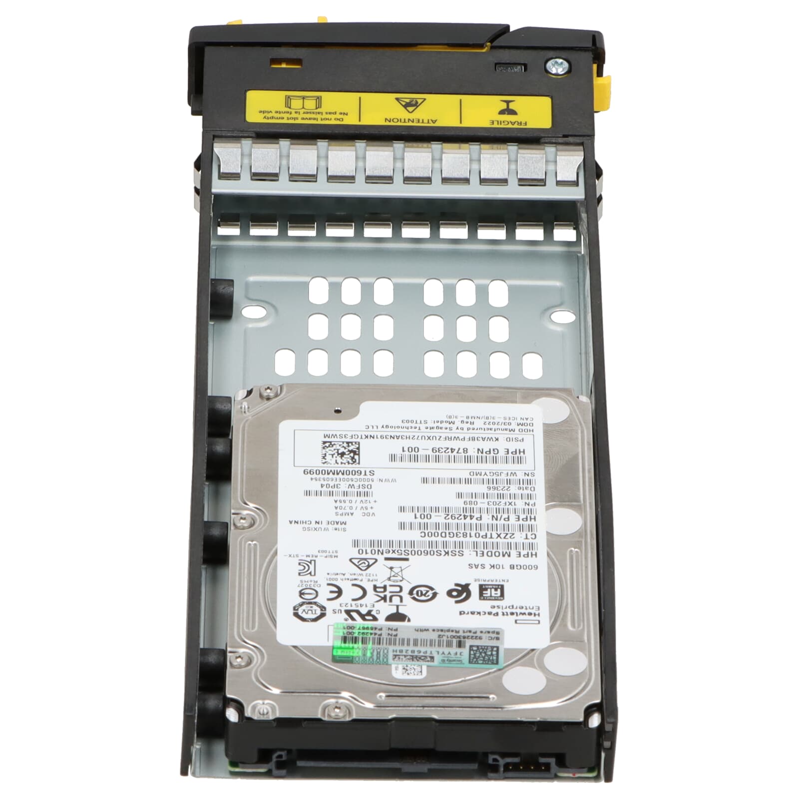HPE SAS Hard Drive 600GB 10k SAS 12G SFF 3PAR 8000 - P45957
