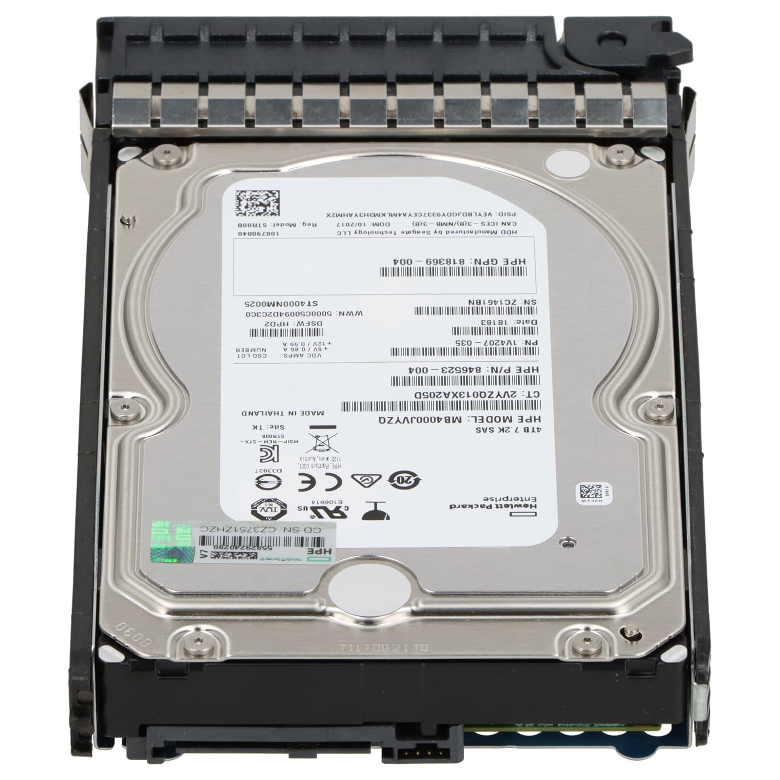 HPE SAS Festplatte 4TB 7,2k SAS 12G LFF - 826550-001 818369-004 