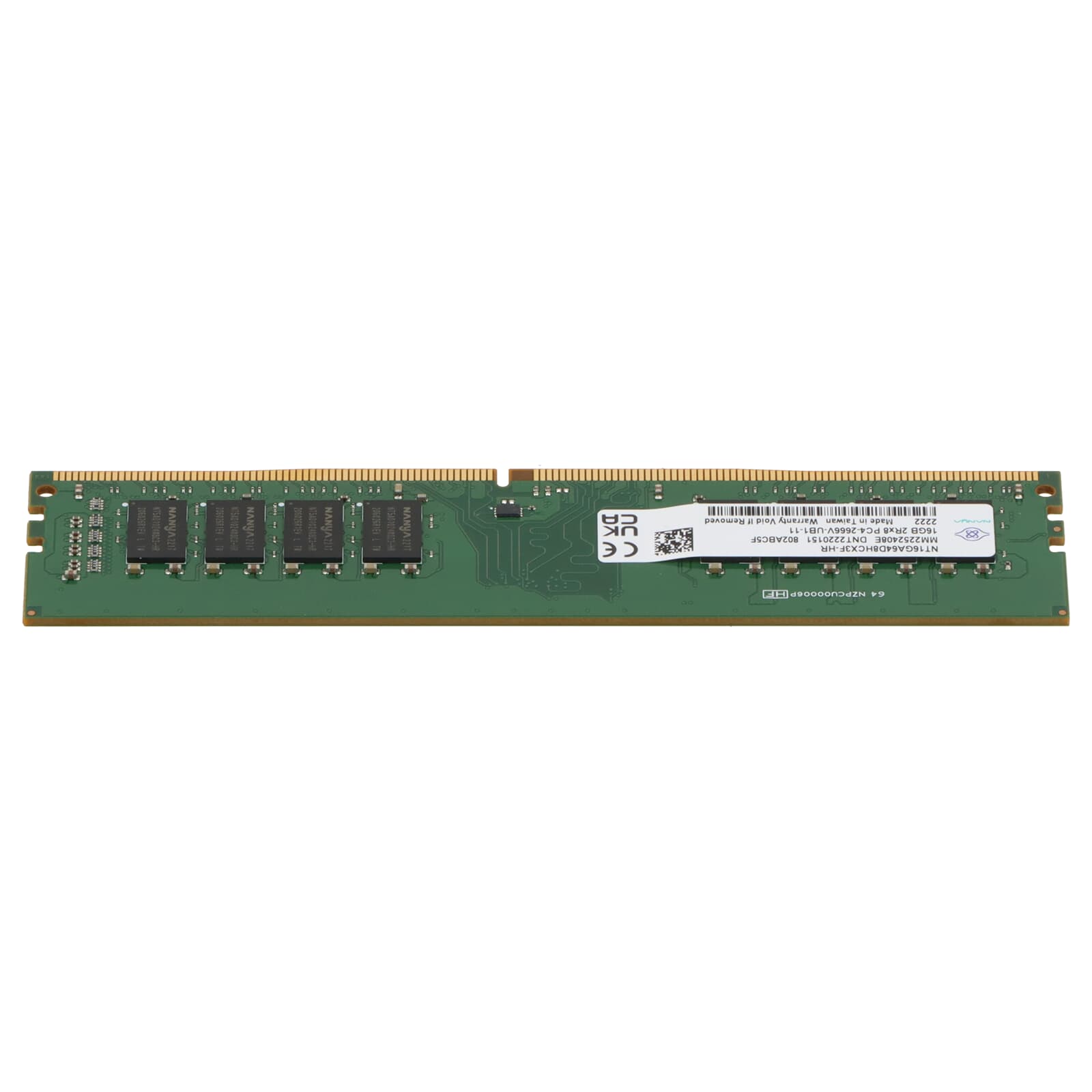Nanya 16GB PC4-2666V DDR4-RAM UDIMM 2R - NT16GA64D8HCX3F-HR