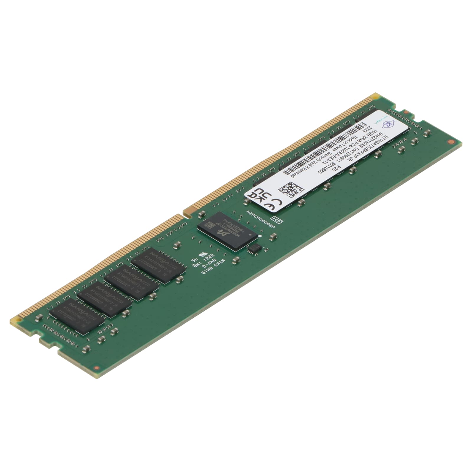 Nanya 16GB PC4-3200AA DDR4-RAM RDIMM 2R - NT16GA72D8PFX3P-JR