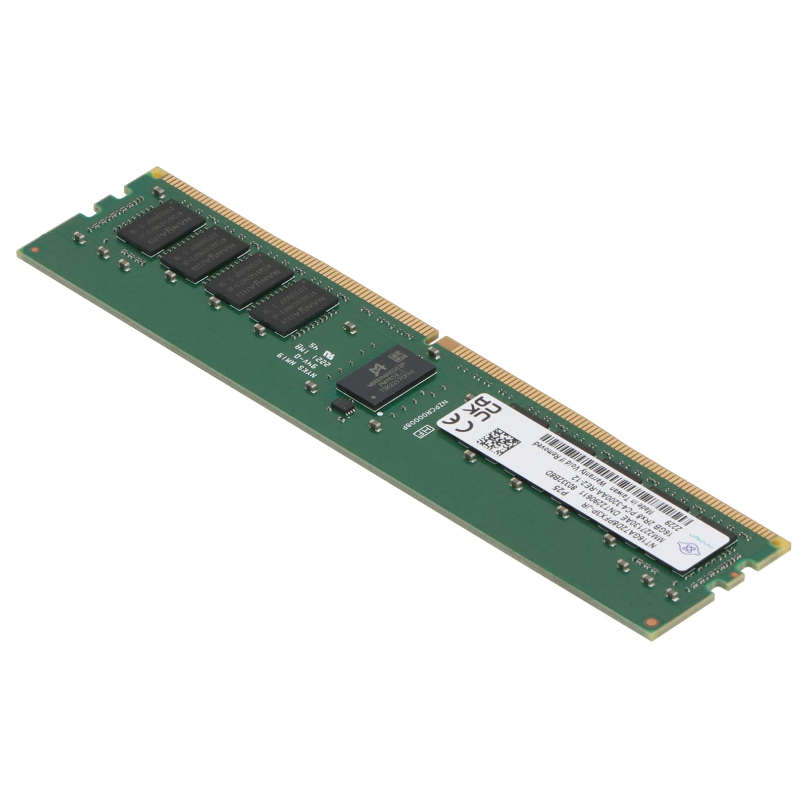 Nanya 16GB PC4-3200AA DDR4-RAM RDIMM 2R - NT16GA72D8PFX3P-JR