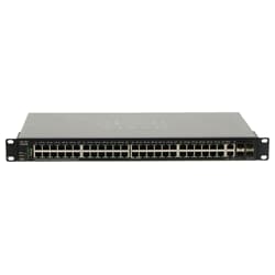 Cisco Switch Stackable Managed 48x 1GbE 4x SFP+ 2x RJ45 10GbE - SG350X-48-K9