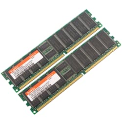 Hynix DDR-RAM 2GB Kit 2x1GB PC-2100R ECC CL2.5 - HYMD512G726B4M-H