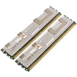 Qimonda DDR2-RAM 4GB Kit 2x2GB PC2-5300F ECC 2R - HYS72T256420HFN-3S-B