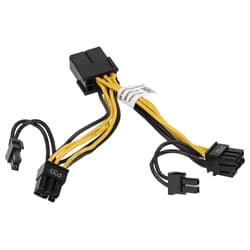 Dell GPU Power Cable 2x 6+2-pin to 1x 8-pin - G22MM
