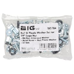 BIGtec Käfigmuttern Schrauben-Set 19" 20x M6 BIG784 NEU