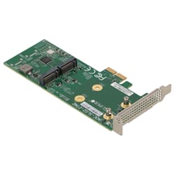 Supermicro OS Boot M.2 SATA 6G HW RAID1 PCIe 2.0 x2 Adapter LP- AOC-SLG2-2TM2