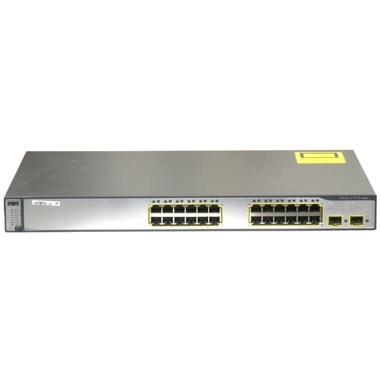 Cisco Switch Catalyst 3750 24x 100Mbit 2x SFP 1GbE - WS-C3750-24TS-S