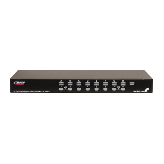 StarTech.com KVM-Switch 16 Port 1U Rackmount USB PS/2 - SV1631DUSB NEU