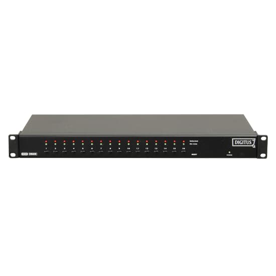 Digitus KVM-Switch 16 Port USB-PS/2 1U Rackmount - DC-14201