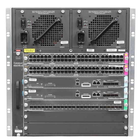 Cisco Switch 4507R+E 96x 1Gbit RJ45 PoE 24x SFP - WS-4507R+E
