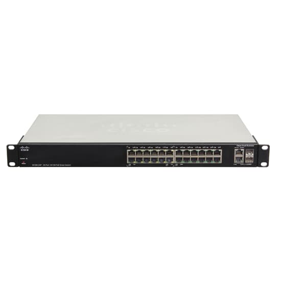 Cisco Switch Small Business SF200-24P 24x 100Mbit PoE 2x RJ45/SFP 1GbE SLM224PT