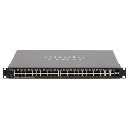 Cisco Switch 48x 1GbE PoE 4x 1GbE 2x SFP 1Gbit - SG300-52MP-K9