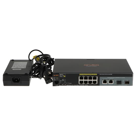 HPE Aruba 2530-8G PoE+ Switch 8x 1GbE 2x 1GbE Combo incl. Power Supply J9774A