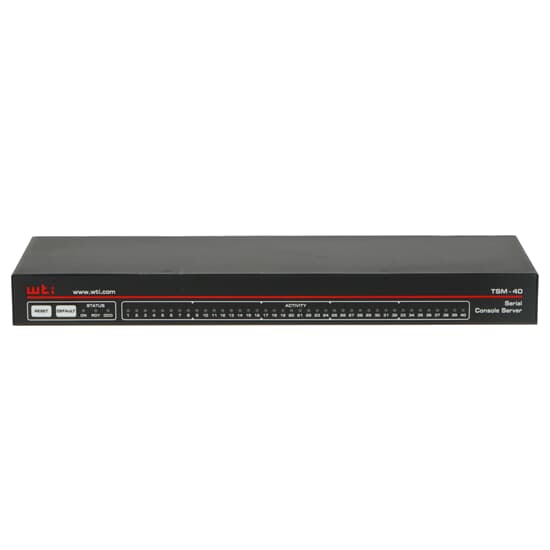 WTI Console Server 40x RS-232 RJ-45 1x RJ-45 Base-T 2x PSU - TSM-40-DPS