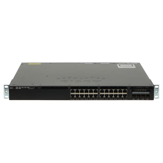 Cisco Catalyst 3650 Switch 24x 1GbE PoE+ 4x SFP 1GbE IP Base WS-C3650-24PS-S