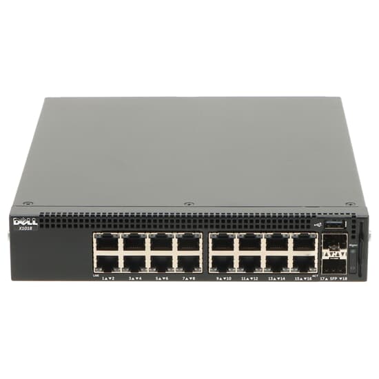 Dell Networking X1018 Switch 16x 1GbE RJ45 2x 1GbE SFP - 0TXG9G