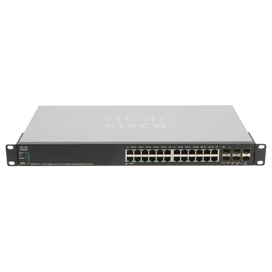 Cisco SG500X-24 Stackable Managed Switch 24x 1GbE RJ45 4x 10GbE SFP+ - SG500X-24-K9