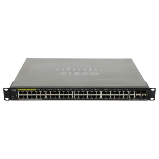 Cisco 350 Series Managed Switch SG350-52P 40x 1GbE PoE 8x 1GbE PoE 60W 2x 1GbE 2x SFP 1GbE SG350-52P-K9-EU 74-115892-03