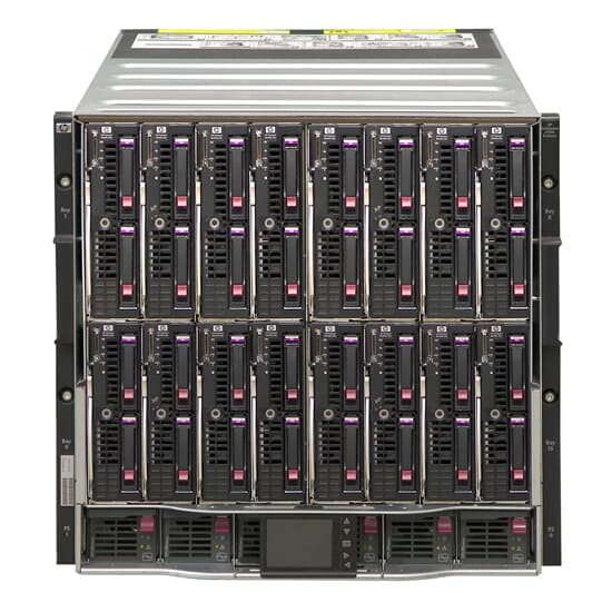HP BladeSystem c7000 16x BL460c G6 2x QC X5667 3.06 GHz 24 GB 292 GB each