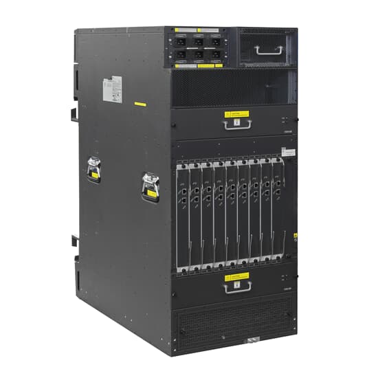 HP Switch 12508 Comware 7.10 2x MPU 9x Fabric 128x GEKKO