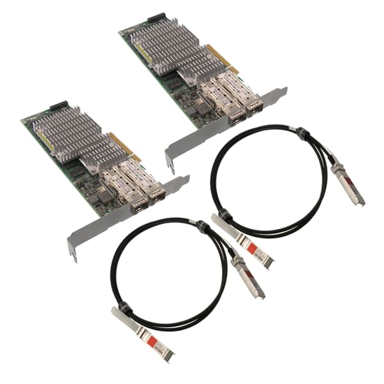 HP Netzwerk-Adapter SET 2X NC522SFP 10GbE DP inkl.1,5m SFP+ Kabeln 468349-001