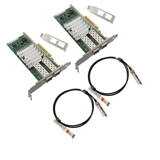 Intel Netzwerkadapter SET 2x X520-DA2 10GbE DP PCI-E inkl 1,5M DAC Kabeln