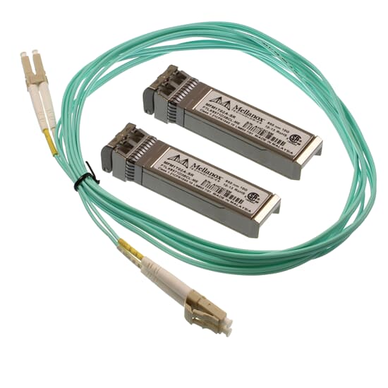 Mellanox Glasfaser Kit 2x 10GbE Transceiver MFM1T02A-SR inkl. 3M Kabel OM3