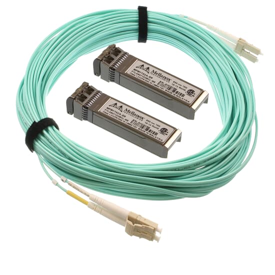 Mellanox fibre optic kit 2x 10GbE transceiver MFM1T02A-SR incl. 15M cable OM3